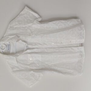 Alfred dunner Women's white blouse size 12.